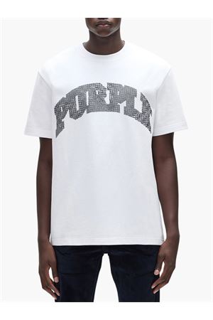 T-shirt in cotone bianco PURPLE BRAND | P117HWPP126WHITE